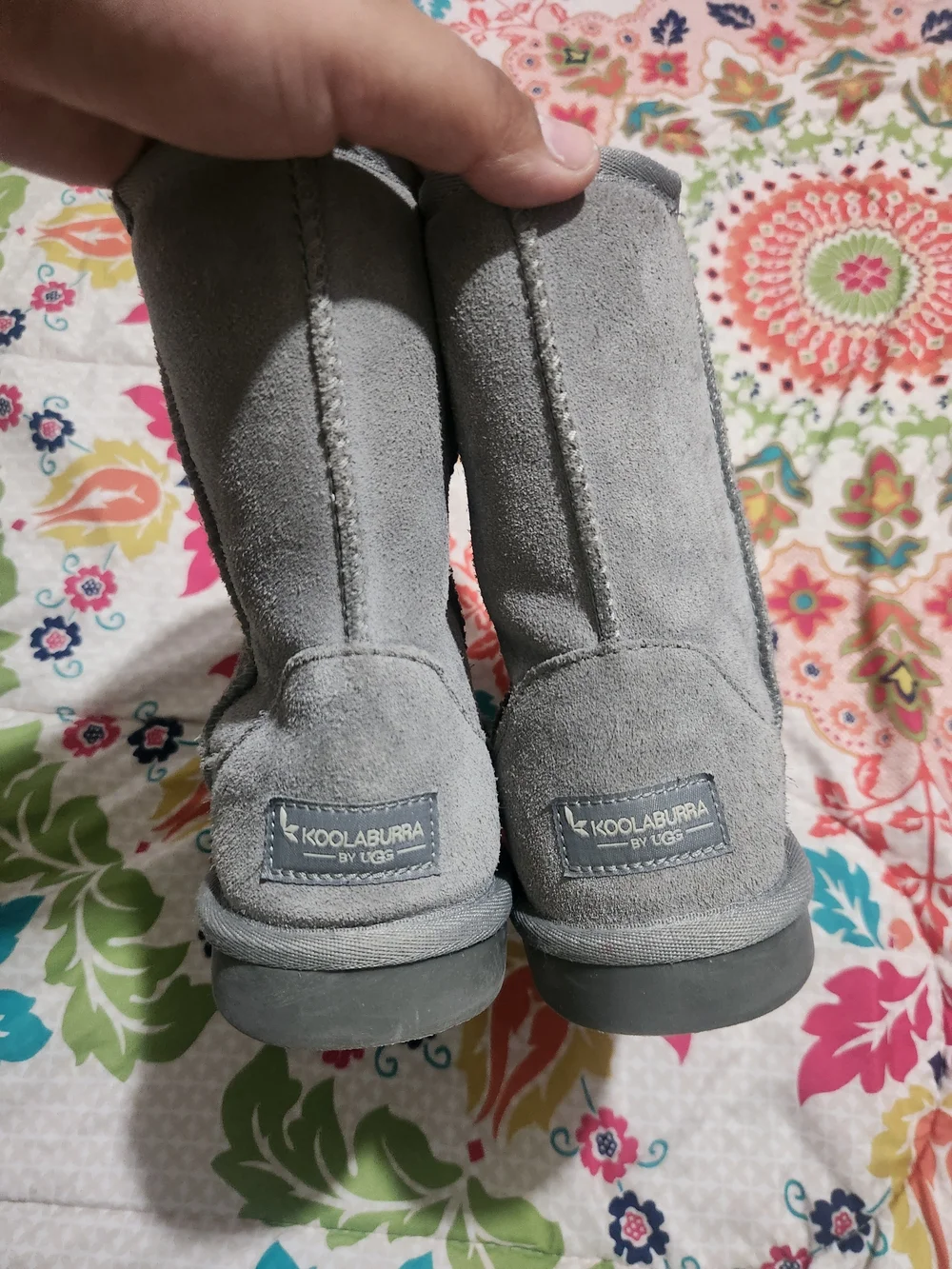 Koolaburra By UGG Koola Short Boots Light Gray Suede